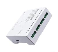 4 canali per modulo relè ZIGBEE per Tuya, interruttore CA 85-250 V con controllo vocale per Alexa, Interlock automantenimento Jog, alloggiamento in PC bianco 80 x 76 x 30 mm (AC85-250 V)