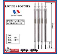 4 Prechauffage Candela Per Opel Movano B & Vivaro A = 4451750 4451750