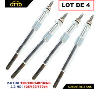 4 Candela Candelette per Scudo Ulysse 2.0L 2.2L JTD Jumpy Expert 2.0 HDI