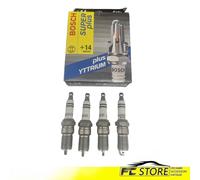 4 Candele Accensione Bosch Super Plus HR8DC+0242229655 Adat. Mercedes-Benz Rover