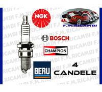 4 CANDELE ACCENSIONE per OPEL ZAFIRA 1.6 CNG METANO 69KW-94CV DAL 07/2005>