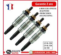 4 Candele Di Pre Riscaldamento Per Mercedes W124 Vito Sprinter Daewoo Ssangyong