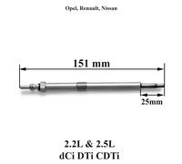 4 Candele Di Preriscaldamento Per Interstar Primastar 2.2 2.5 DCI 90 100 120 140