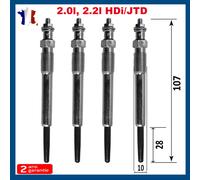 4 Candele Di Spine per Berlingo C5 Evasione Jumper Jumpy Xantia Xsara HDI