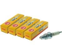 4 candele NGK CR9E 6263 compatibile con Gilera e compatibile con Bimota | Quattro pezzi: chiave 16 millimetri, filettatura 10 × 19 millimetri, distanza elettrodi 0,8 millimetri, resistore 5 kiloohm