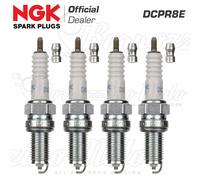 KIT 2 CANDELE ACCENSIONE NGK DCPR8E 4339 PER FIAT PUNTO 1.0 DUCATI MONSTER 600