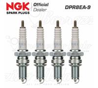 4 CANDELE NGK DPR8EA-9 YAMAHA XJR 1200 1995