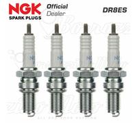 KIT 4 CANDELE NGK SPARK PLUG DR8ES KAWASAKI GTR 1000 1000 1986