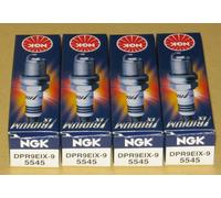 4 Candele NGK Iridium DPR9EIX-9 per Kawasaki GPZ 550 A Uni Trak Anno Fab.
