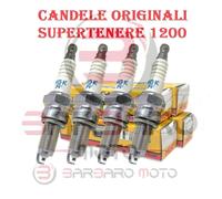 4 Candele originali YAMAHA XT 1200 ZE Super Tenere dal 2010 al 2021 NGK CPR8EB-9