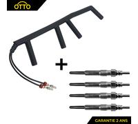 4 Candeletta Preriscaldamento + Cavo per SEAT TOLEDO I II 1.9 TDI 90 110