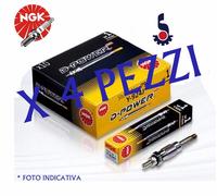 4 CANDELETTE ACCENSIONE YE04 NGK CITROEN C3 -C3 PLURIEL - XSARA 1.4 HDI DAL 2002