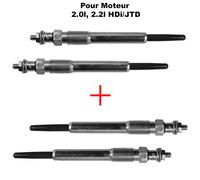 4 Candelette Di Preaccensione NEWPARTS Per 206 307 406 C5 C8 Boxer 2.0 HDI