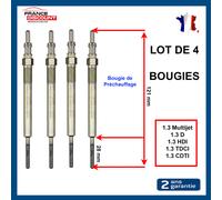4 Candelette Di Preriscaldamento Per CITROËN NEMO 1.3 HDi 75 5960.L4 4,4V