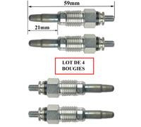4 Candelette Di Preriscaldo Per LT Transporter T4 2,4 D GN857 Y-918J Alluminio