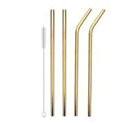 4 Cannucce In Acciaio Inossidabile Con Spazzola For La Pulizia, Di Ricambio For Tazze Stanley Da 40 Once 11(Gold)
