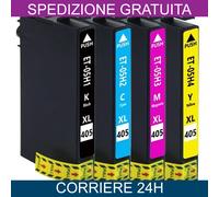 4 CARTUCCE 405XL PER EPSON WORKFORCE WF 3820DWF 3825DWF 4820DWF 4825DWF