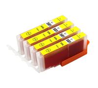 4 Cartucce di Inchiostro Giallo per Canon PIXMA TS6150, TS705, TS8251, TS9551c
