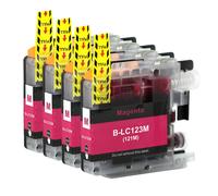 4 Cartucce di inchiostro Magenta per Brother DCP-J152W MFC-J4510DW MFC-J6520DW