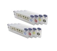 4 cartucce di inchiostro ricaricabili da 220 ml for stampante Ro e Mi-aki Mutoh Testina DX5 Cartucce ricaricabili Kit CISS Tipo galleggiante(8 Cartridge)