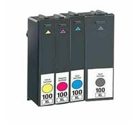 4 CARTUCCE LXI-100 ADATTO A LEXMARK PRO705 PRO905 S405 S608