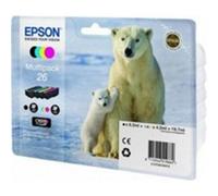 4 Cartucce originali Epson serie T26