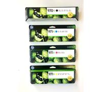 4 Cartucce Originali Tinta HP OfficeJet Pro X451DW X476DW X576DW / 970XL + 971XL