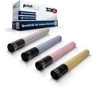 4 cartucce Print-Klex compatibili con Konica Minolta Bizhub C 360 Bizhub C360 A11G150 A11G450 A11G350 A11G250 TN319 TN-319 Black Cyan Magenta Yellow BK C M Y - Office Plus Series