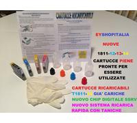 KIT RICARICABILE CARTUCCE PIENE PER EPSON TIPO 1811-1814 ORIGINALI INKJET XP-412