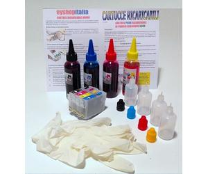 4 CARTUCCE RICARICABILI SSRV AUTORESET 18 / 18XL TIPO 1811 1812 1813 1814 PER EPSON EXPRESSION HOME XP-102, XP-202, XP-205, XP-212, XP-215, XP-225, XP-30, XP-302, XP-305, XP-312, XP-315, XP-322, XP-325, XP-402, XP-405WH, XP-412, XP-415, XP-422, XP-425 SPEDIZIONE DA ITALIA CON CORRIERE ESPRESSO ASSICURATO SE SI PERDE UN PACCHETTO NE INVIAMO UN SECONDO GARANZIA TOTALE 24 MESI