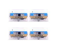 4 Cassette Vuote da 60 Minuti per Insegnare Messaggi Fai da Te per Feste, Discorsi, Musica e Collezioni di Registratori A Nastro