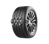 4 catene da neve per pneumatici di dimensioni standard delle ruote dell'auto, ottimizzate per montaggio ripetuto e smontaggio più stagioni invernali (nero)