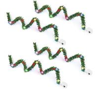 4 catene di luci a forma di gnomo, in miniatura, a LED, per Natale, per la casa delle bambole, per Natale, per la casa delle bambole, per la catena luminosa di Natale,