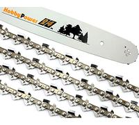 4 catene per motosega + binario, lama semiscalpello 3/8", 1,3 mm, 62TG, 45 cm, adatte per Stihl MS170/180