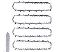 4 catene per motosega da 25 cm, 3/8", LP 40, 1,3 mm, catena a basso ritorno, compatibile con Einhell GC-LC 18/25 Li & GE-LC 18/25 Li, Husqvarna 436 Li, 536 Li, 536 LiXP e altro ancora