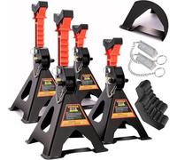 4 cavalletti di sollevamento 3T, 295-425 mm, con perno di sicurezza e tamponi in gomma, versione rinforzata, supporti di sollevamento, cavalletti di sicurezza, modello a scelta