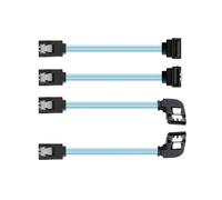 4 Cavi Dati SATA3.0 con Angolo Retto di 90 Gradi, In Alluminio, 6 Gbps, Cavo per Disco Rigido del Computer, Gomito Dritto