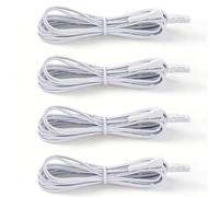 4 cavi di prolunga flessibili per illuminazione a LED con mini spina da 2 m, 2 poli, cavo di collegamento per illuminazione armadio, lampada da cucina