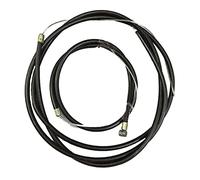 4 cavi per freno per bicicletta, universale, standard, interno esterno, cavo del freno anteriore e posteriore, per bici da strada, mountain bike, MTB (set completo di cavi nero)