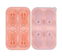 4 cavità cane cubetti di ghiaccio stampo in silicone per uso alimentare per la decorazione della bevanda palla di ghiaccio per la casa creazione di palline di ghiaccio