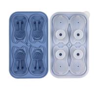 4 cavità cane cubetti di ghiaccio stampo in silicone per uso alimentare per la decorazione della bevanda palla di ghiaccio per la casa creazione di palline di ghiaccio