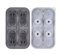 4 cavità cane cubetti di ghiaccio stampo in silicone per uso alimentare per la decorazione della bevanda palla di ghiaccio per la casa creazione di palline di ghiaccio