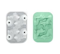 4 cavità cane cubetti di ghiaccio stampo in silicone per uso alimentare per la decorazione della bevanda palla di ghiaccio per la casa creazione di palline di ghiaccio