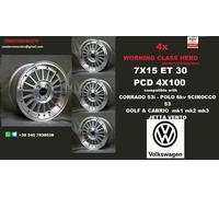 4 Cerchi 15 pollici 4x100 Volkswagen VW corrado GOLF POLO SCIROCCO JETTA VENTO