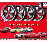 4 cerchi 7x15 Porsche Fuchs style 911 912 SC 914-6 mit Felgen Teilegutachten