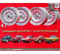 4 Cerchi Alfa Romeo 2 pcs. 6x14 + 2pcs 7x14 GT GTA Spider Wheels Felgen jantes