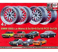 4 Cerchi BBS Le Mans style 8.5x18+9.5x18 BMW E30 M3 E28 E34 E31 E61 E32 E38