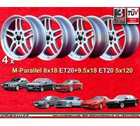 4 Cerchi BMW M-Parallel 8x18 + 9.5x18 ET20 E28 E34 E39 E60 E61 E24 E23 E32 E38