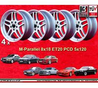 4 Cerchi BMW M-Parallel 8x18 ET20 s5 E28 E34 E39 E60 E61 s6 E24 s7 E23 E32 E38