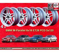 4 Cerchi BMW M-Parallel 8x18 ET28 s5 E28 E34 E39 E60 E61 s6 E24 s7 E23 E32 E38